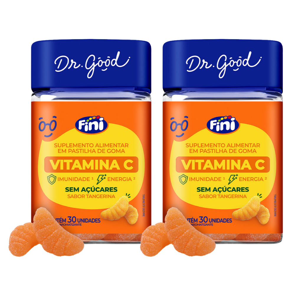 02 Frascos Vitamina C - 30 unidades