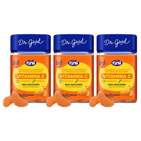 03 Frascos Vitamina C - 30 unidades