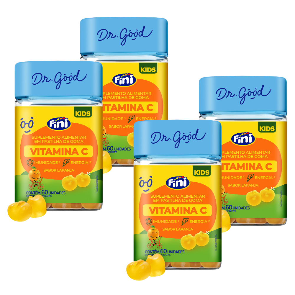 04 Fracos Vitamina C Kids - 60 unidades